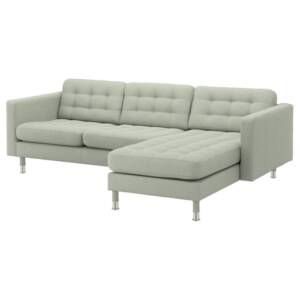 landskrona 3 seat sofa with chaise longue gunnared light green metal  0602391 PE680325 S5 1
