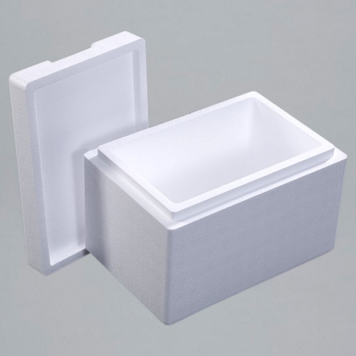 volume: 45,3L THERM BOX Styrofoam box 45W boîte isolée thermo box cool box keep warm box réutilisable paroi: 3,0cm intérieur: 53x33x25cm 
